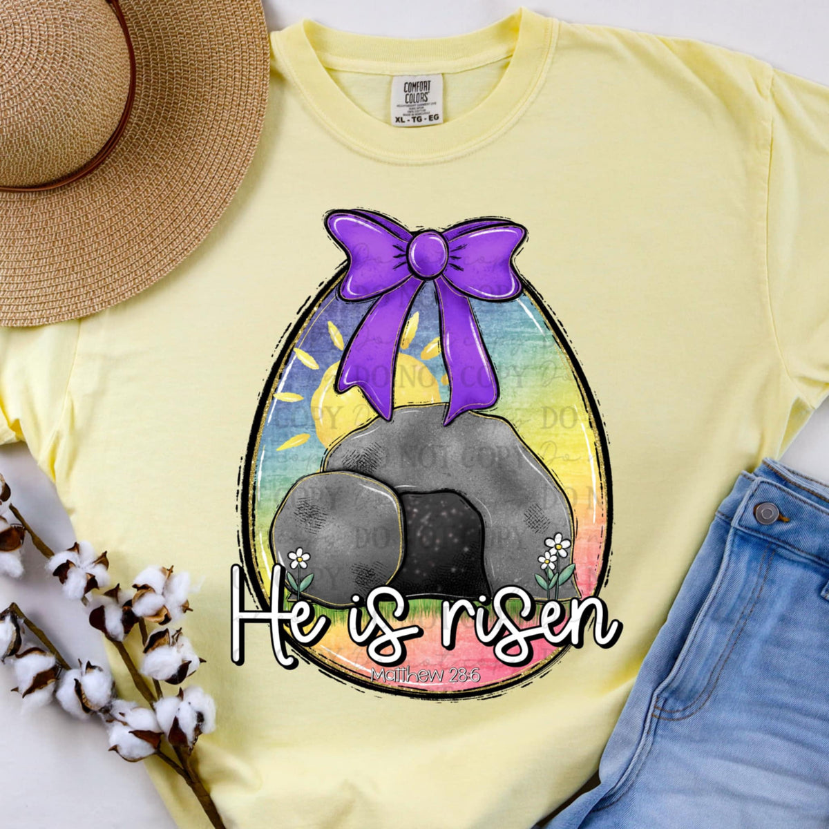 He is risen tomb (CSG) 87348 DTF transfer