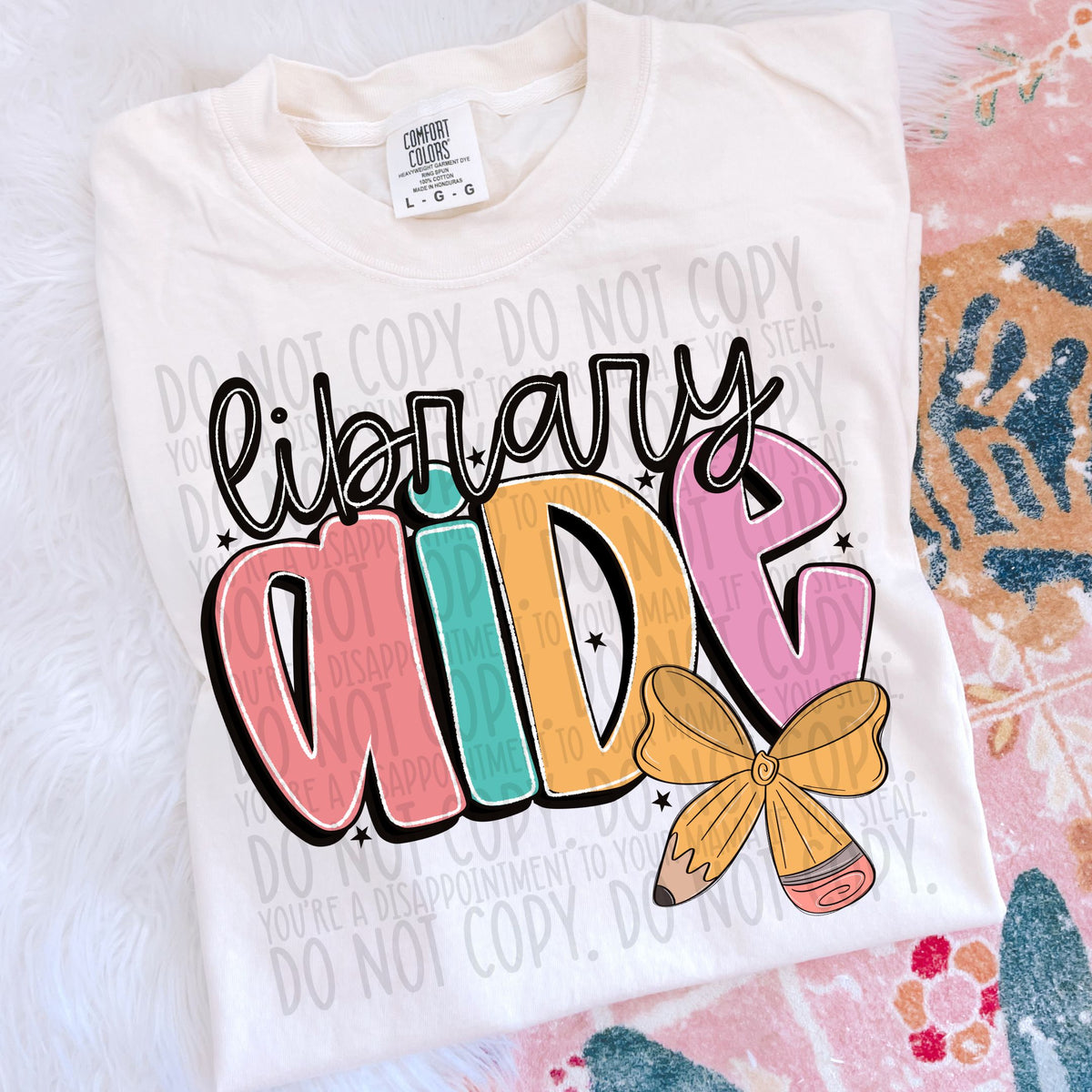 Library Aide pencil bow (SWD) DTF transfer