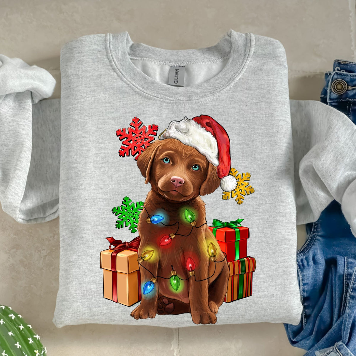 Christmas Doggie-38558-DTF transfer