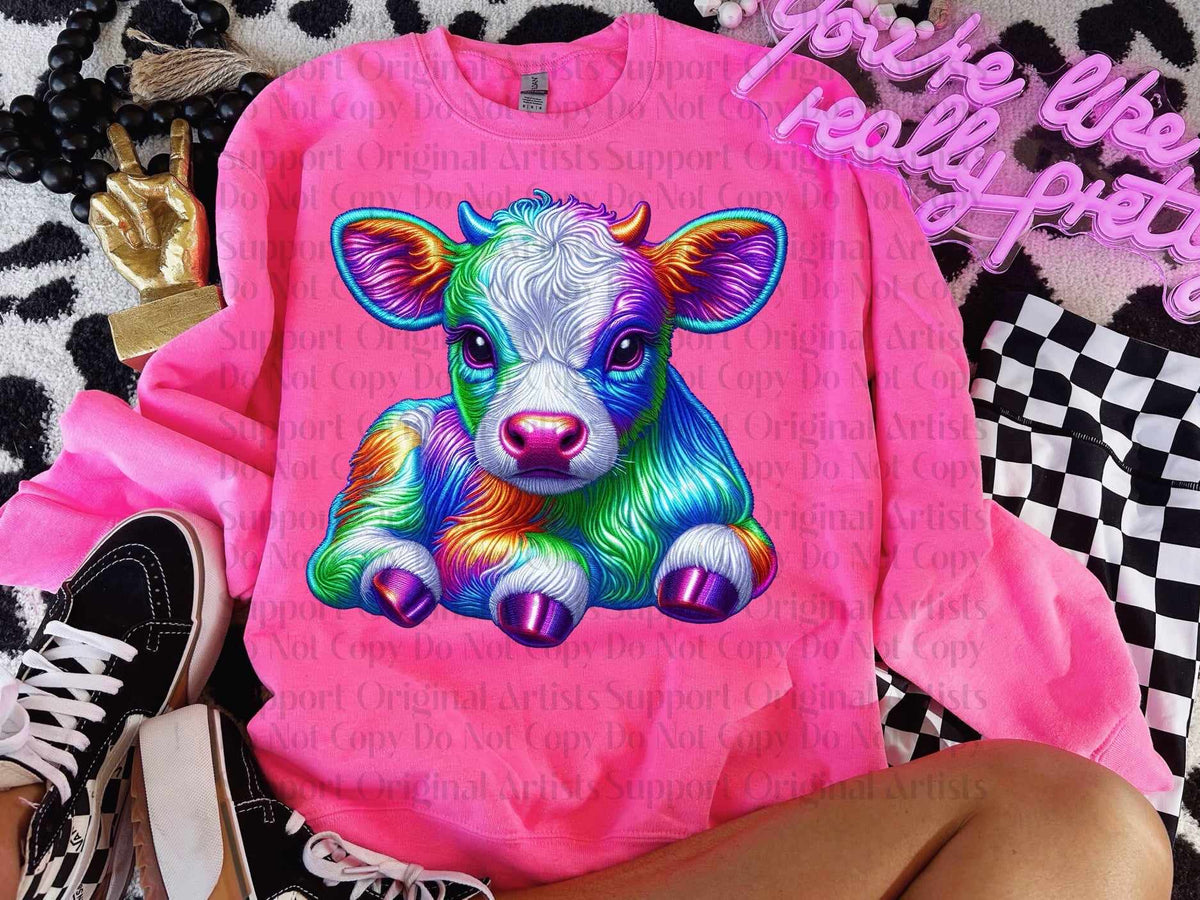 Rainbow calf (GWD) 52845 DTF transfer