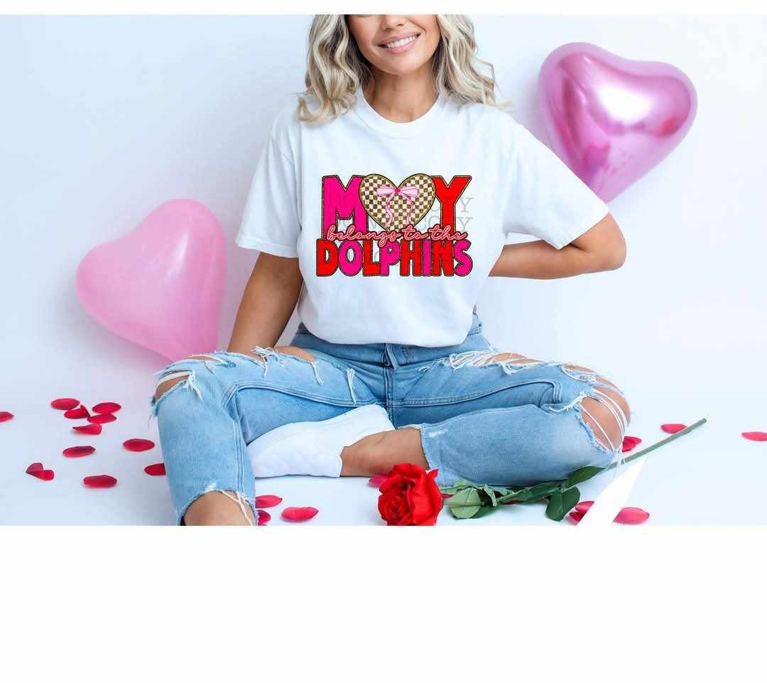 My heart belongs to the dolphins (C’s) 79811 DTF transfer