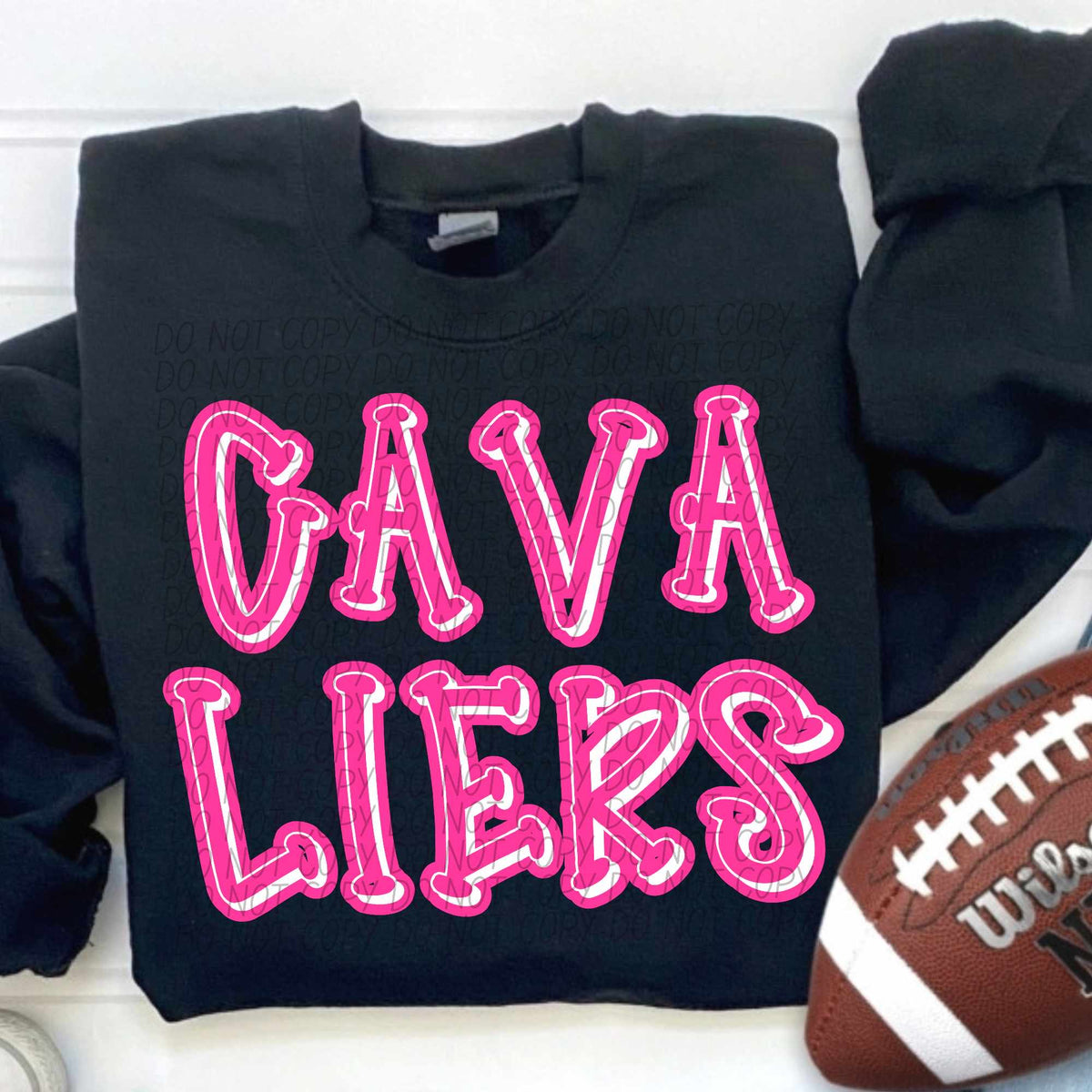 Cavaliers hot pink 55306 DTF transfer