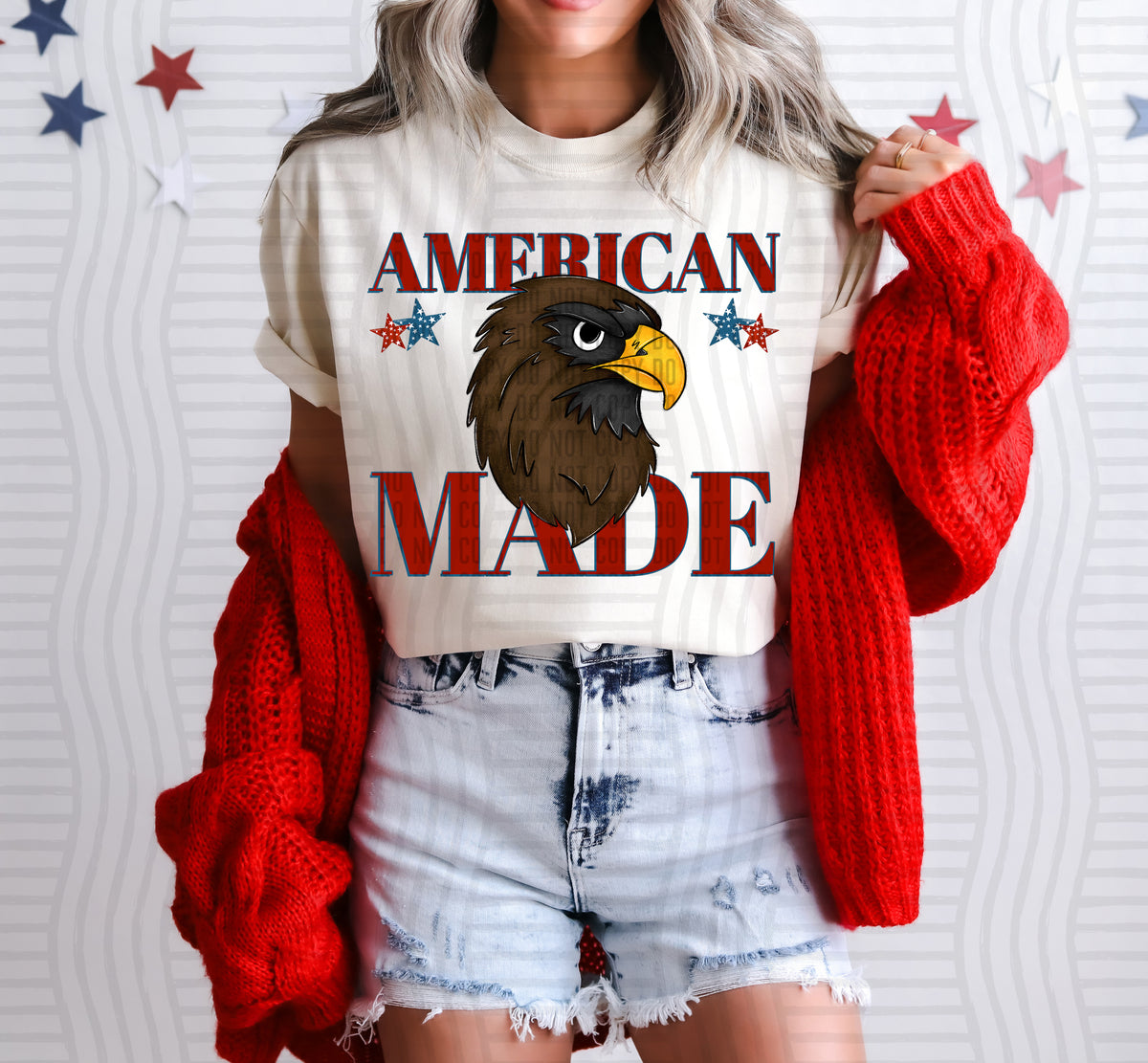 American made hawks (Caplinger) DTF Transfer
