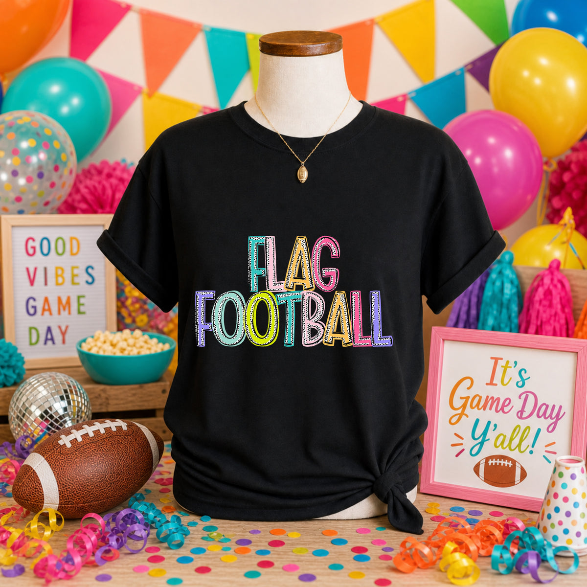 Flag Football Dixie Dot (S&G) DTF transfer