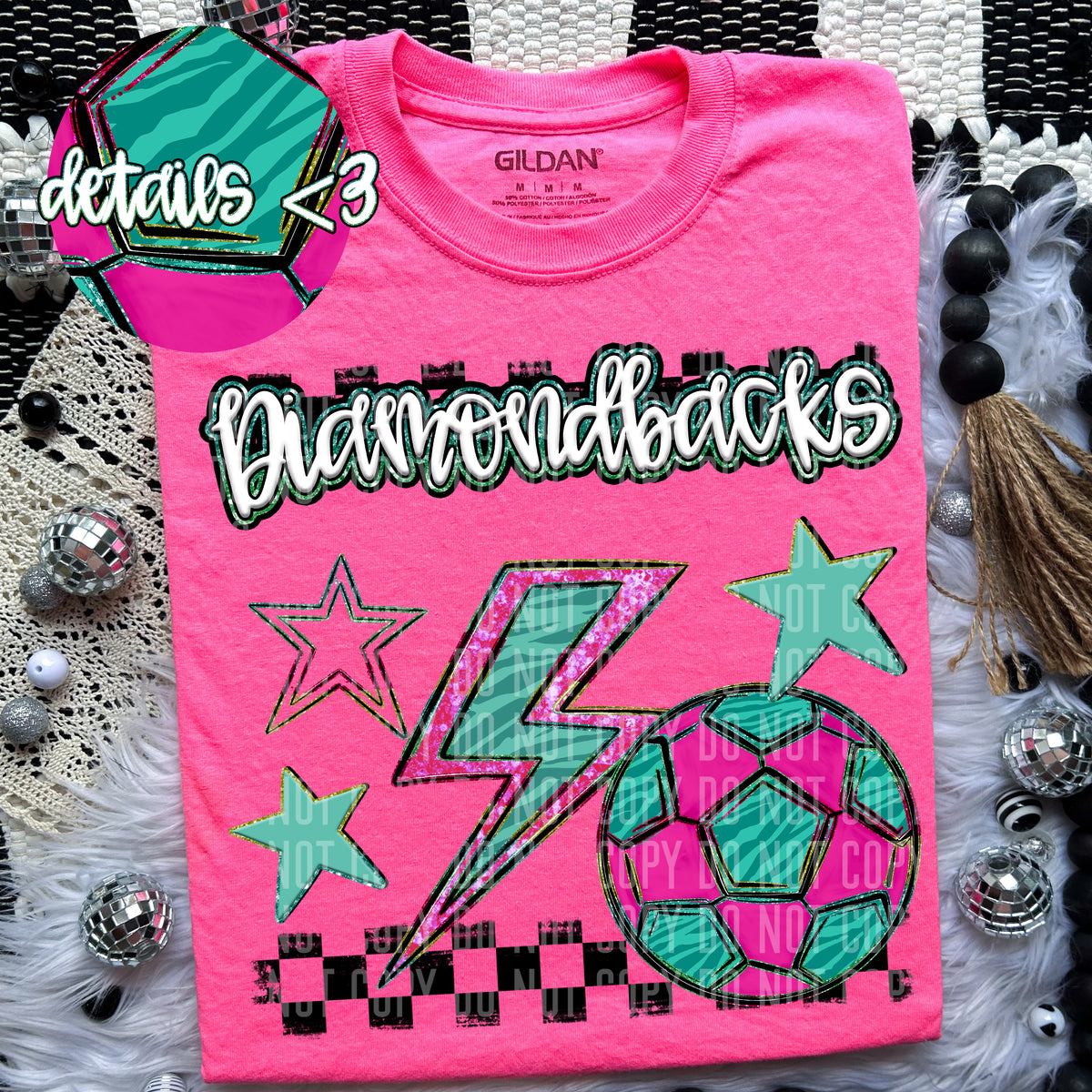 Diamondback Rainbow Soccer (Caplinger) 97376 DTF transfer