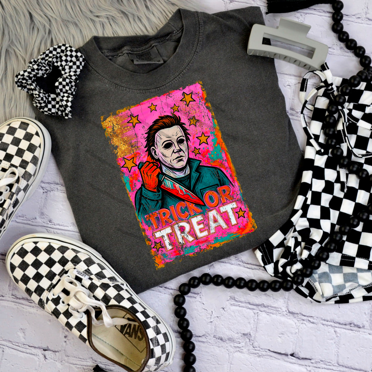 Trick Or Treat DISTRESSED (saved) 110468 DTF transfer