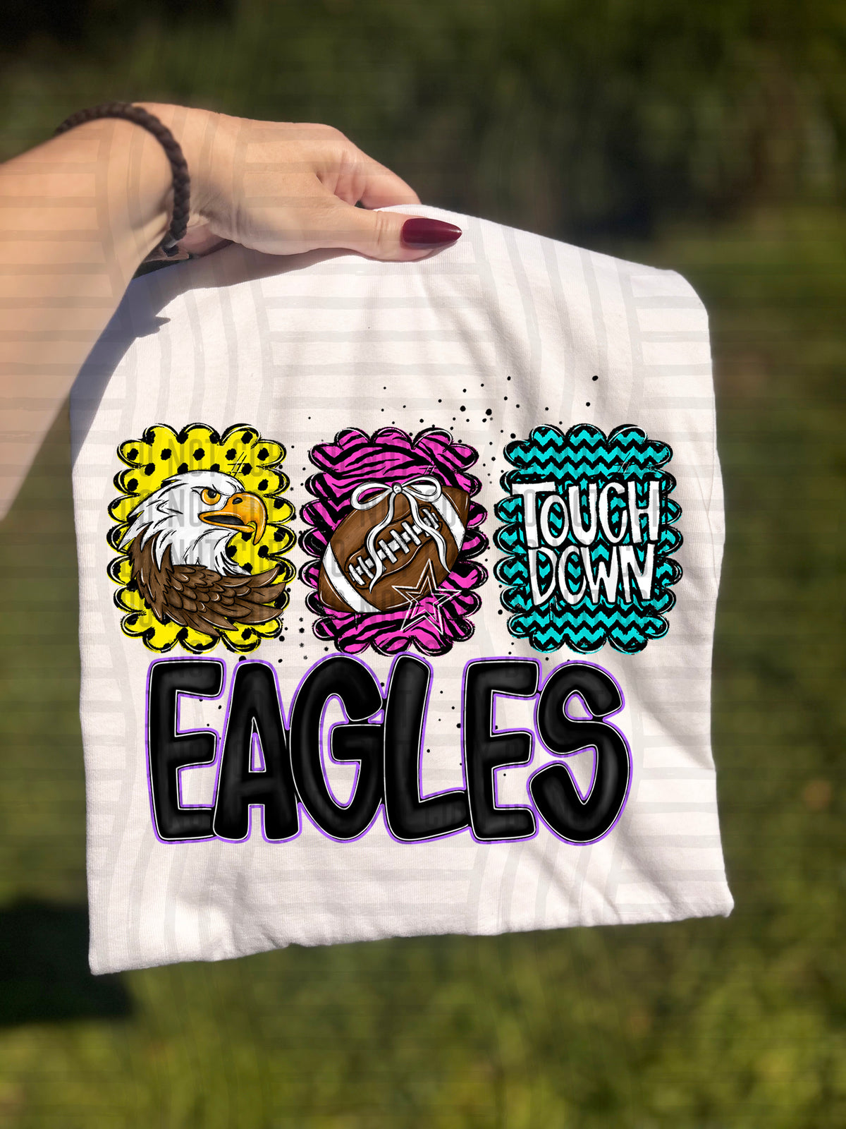 Eagles Winged Preppy Bright Trio (Caplinger) 113079 DTF transfer