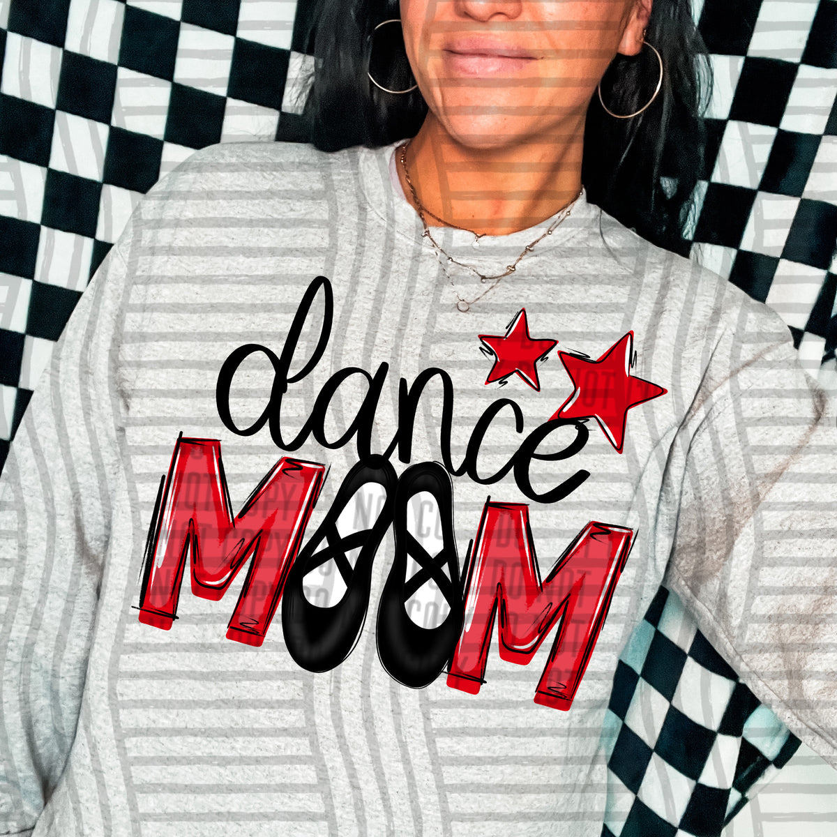 dance mom red stars (Caplinger) DTF transfer