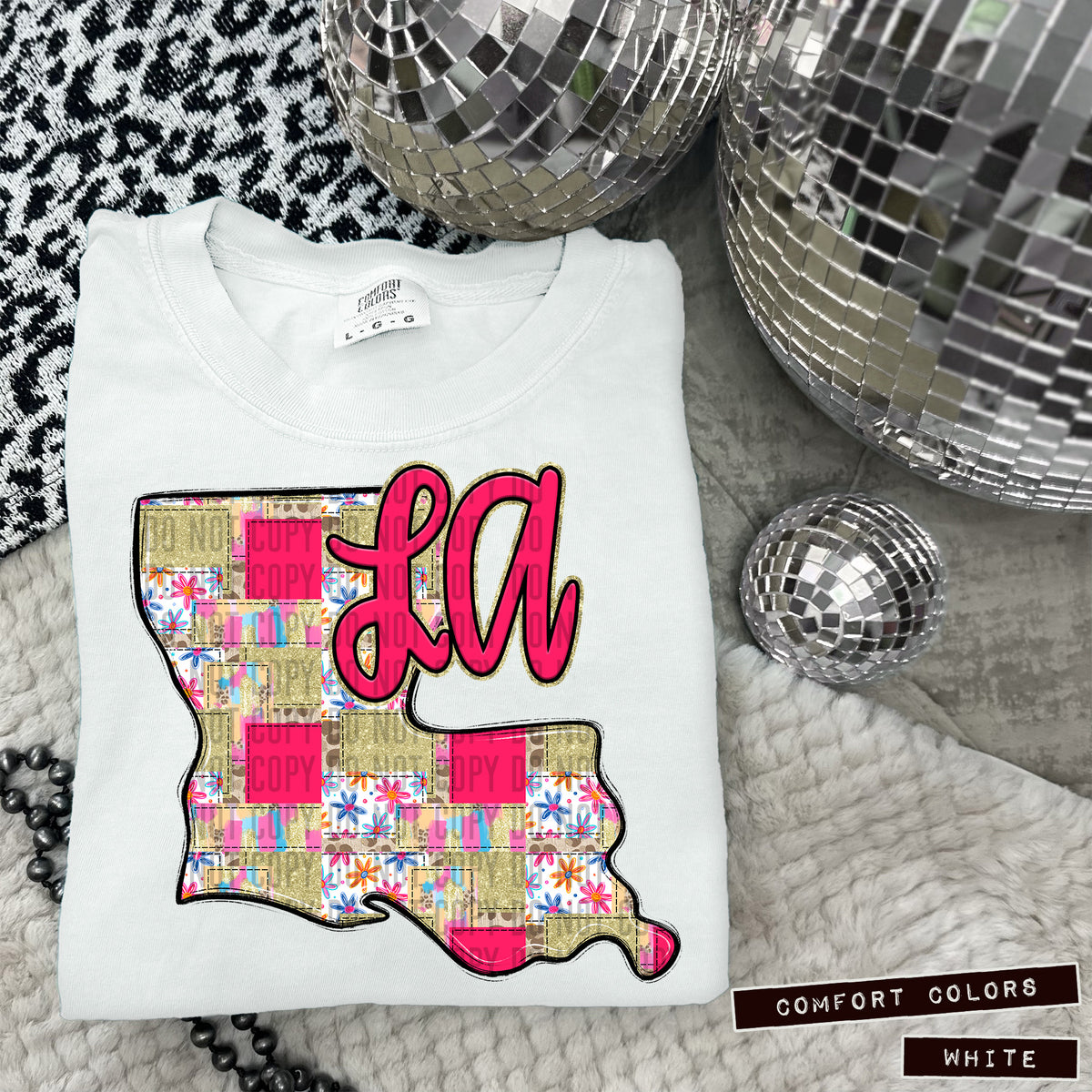 Pink Patch states DTF transfers