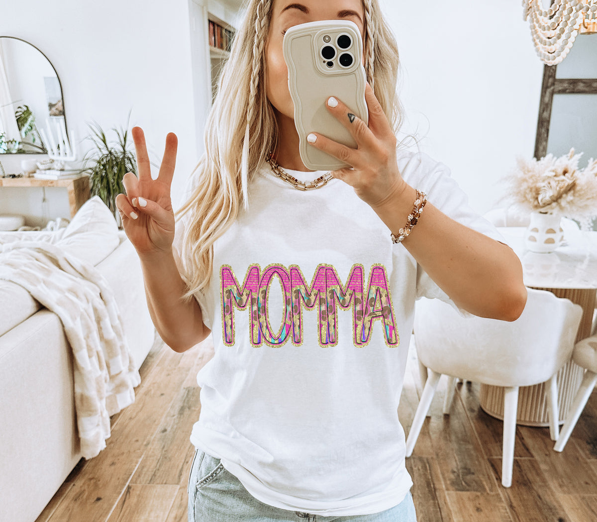 Leopard Momma No Bow (Caplinger) DTF transfer