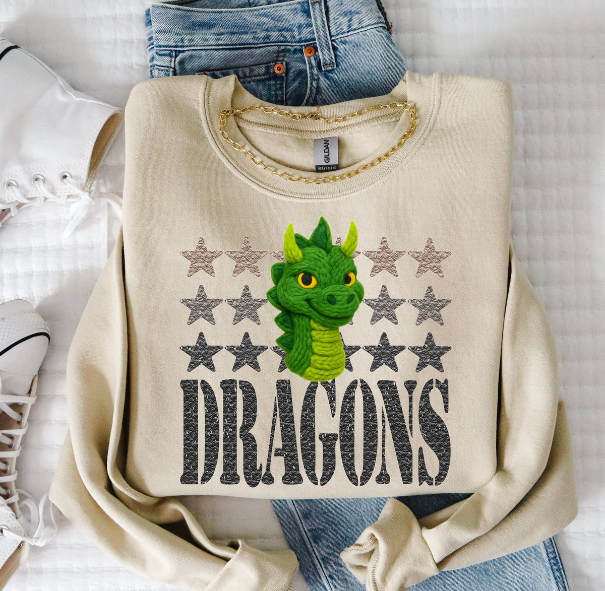 Dragons Yarn Mascot (S&G) DTF transfer