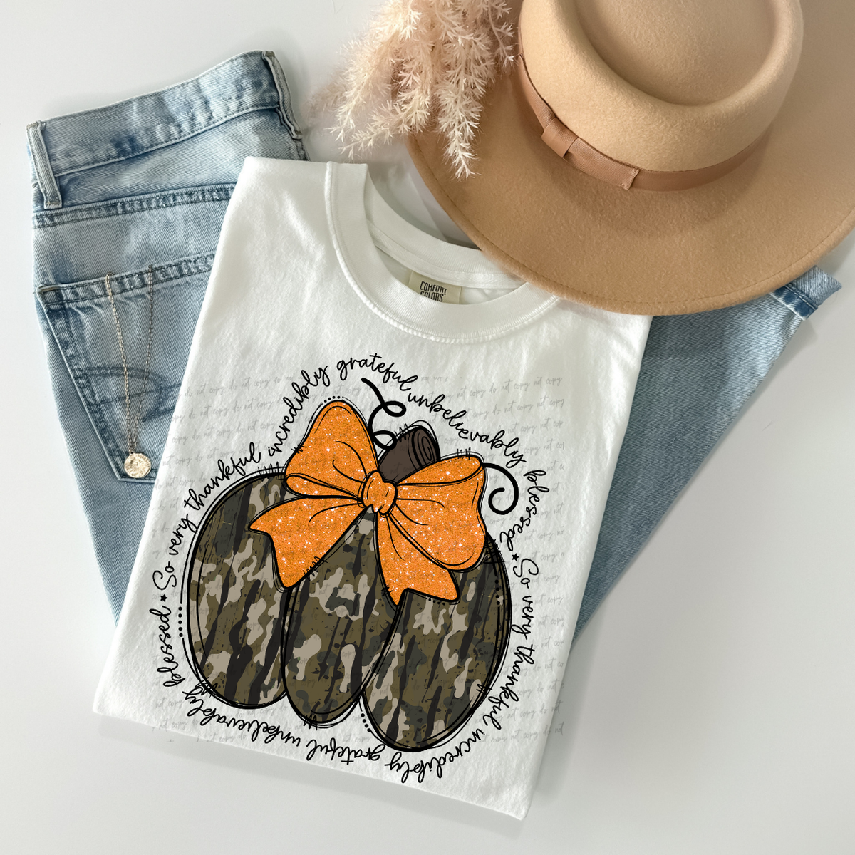 Camo Pumpkin 68195 DTF Transfers