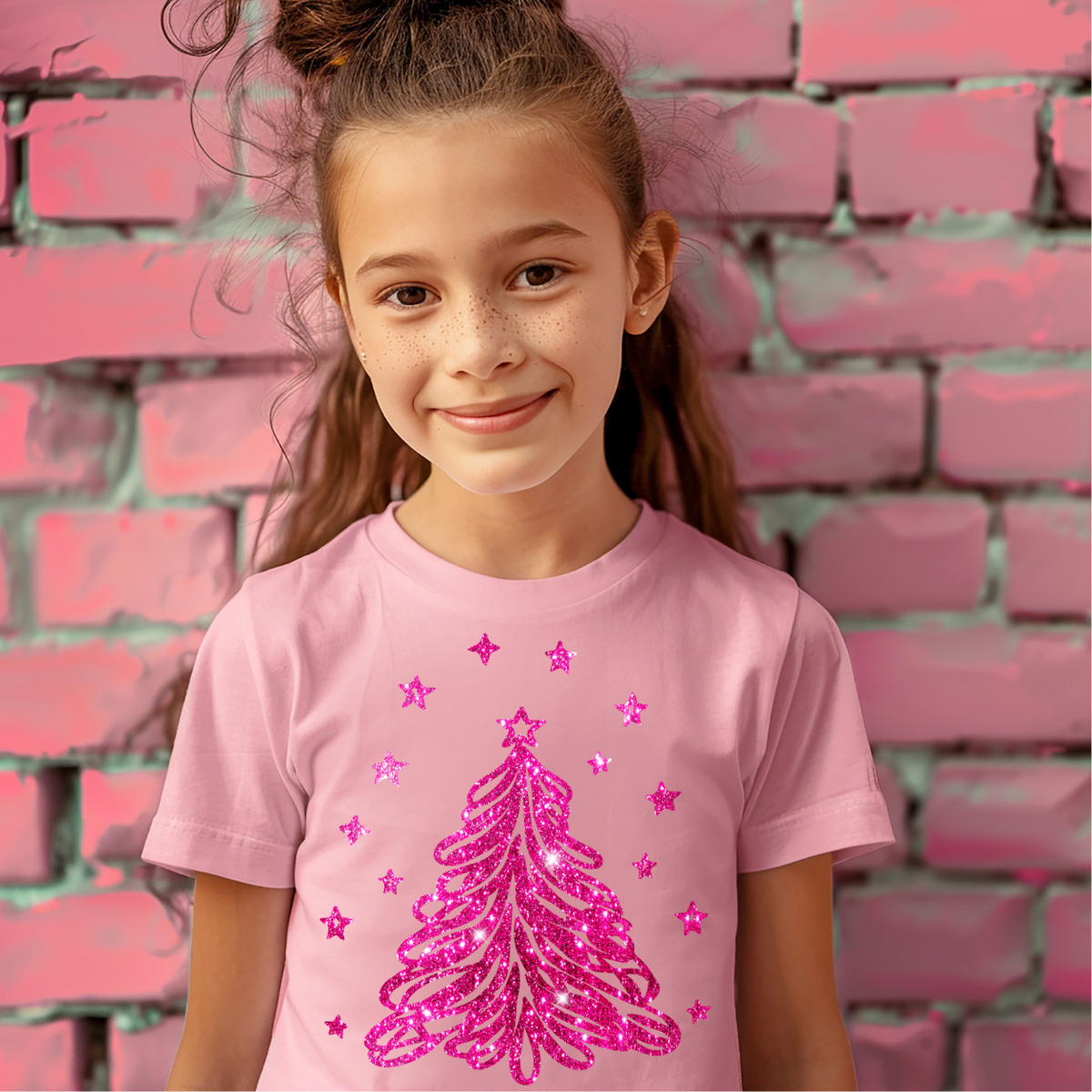 Christmas Tree Pink Joy 68287 DTF Transfer