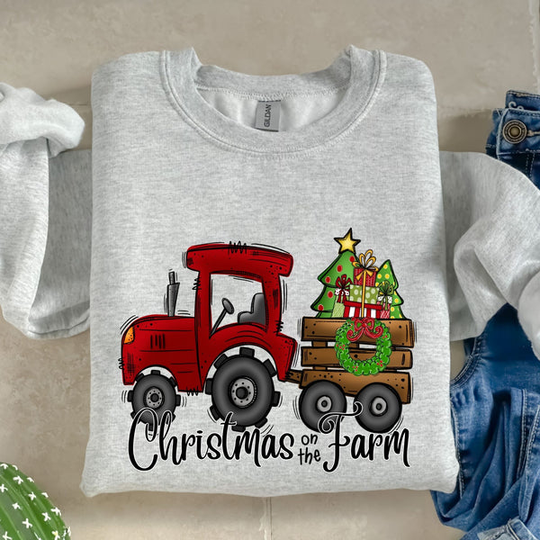 Christmas on the Farm Red-38711-DTF transfer