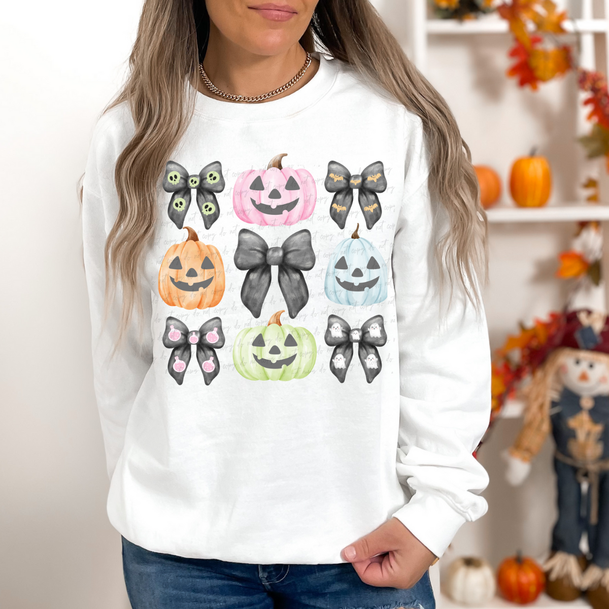 Watercolor Halloween Things Coquette 68060 DTF Transfer