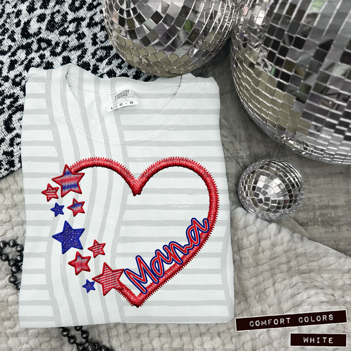 Mama Heart with stars (Caplinger) 102791 DTF transfer