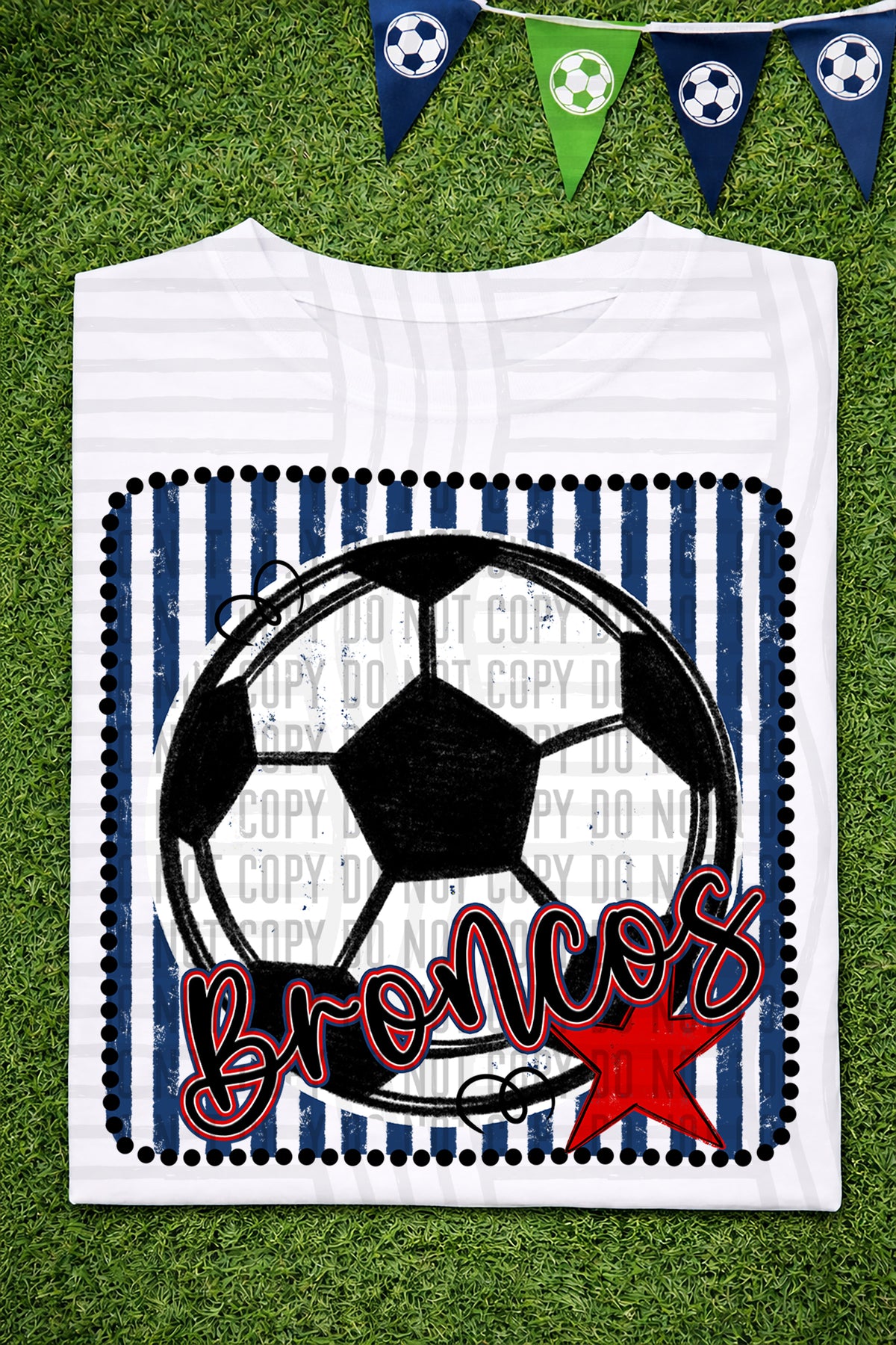 Broncos RWB Framed (Caplinger) DTF transfer