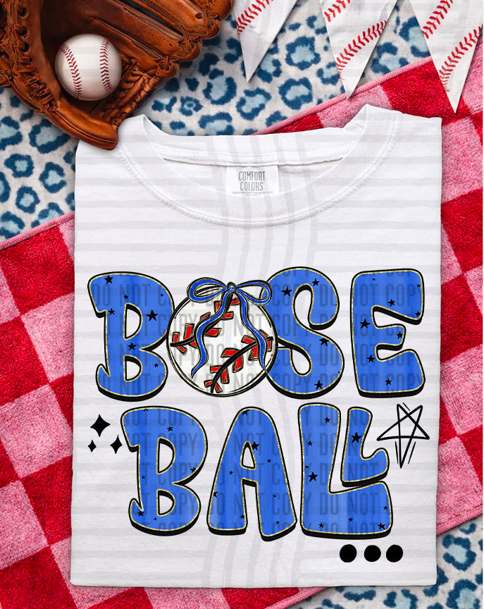Baseball Royal (Caplinger) DTF Transfer
