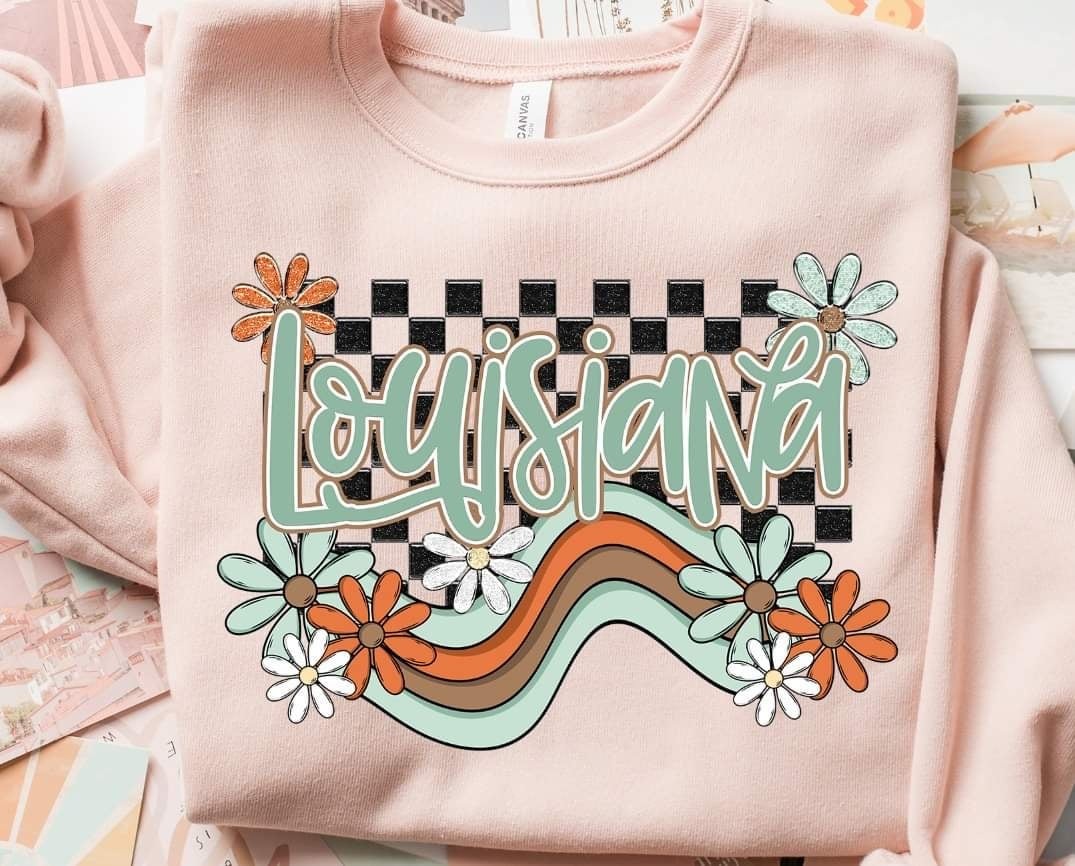 Louisiana boho mascot (S&G) 52771 DTF transfer