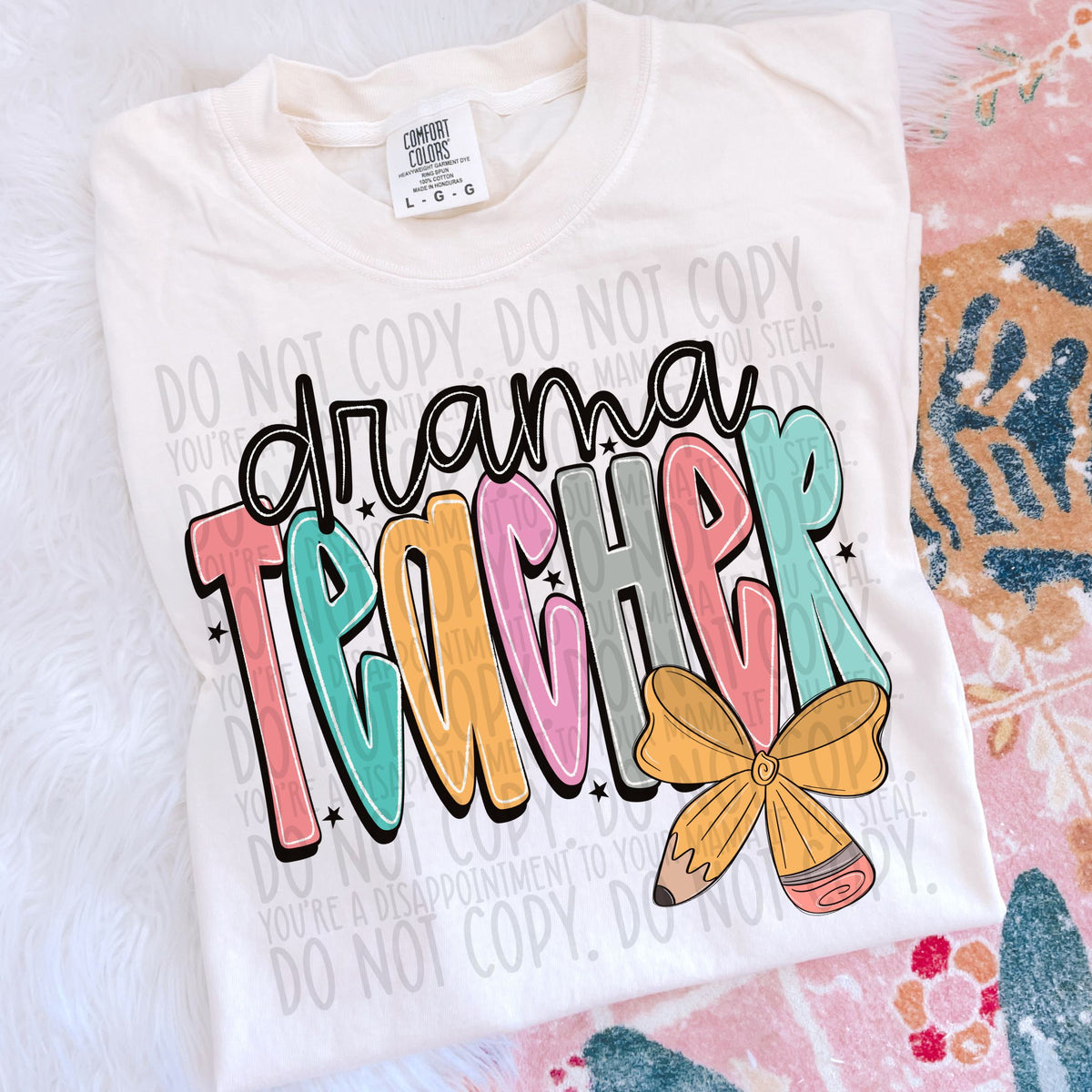 Drama Teacher pencil bow (SWD) DTF transfer