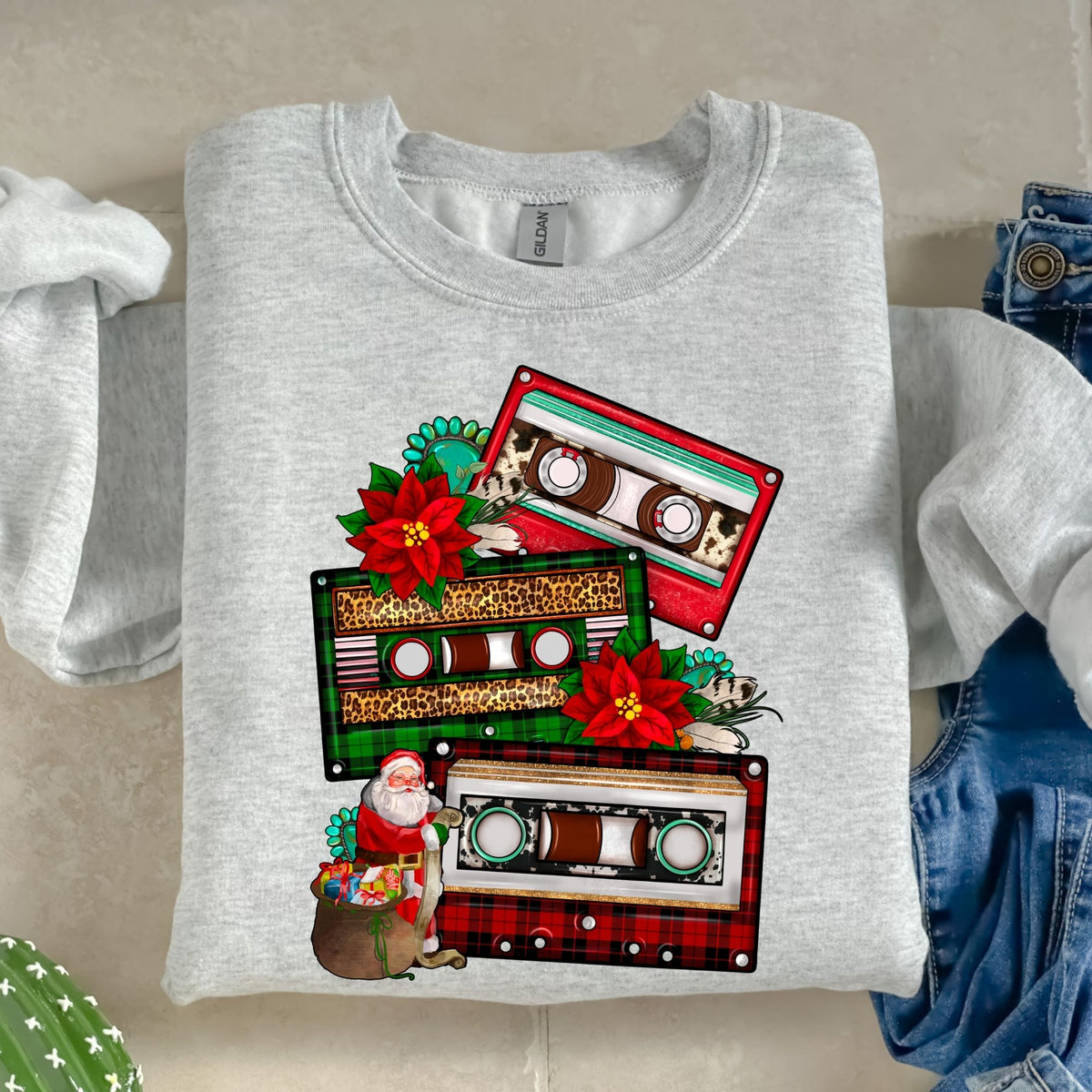 Christmas Cassette-38555-DTF transfer