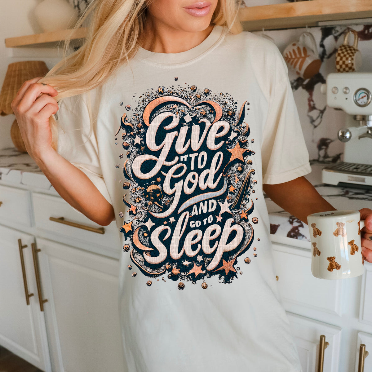 Give it to god and go to sleep 94959 DTF transfer