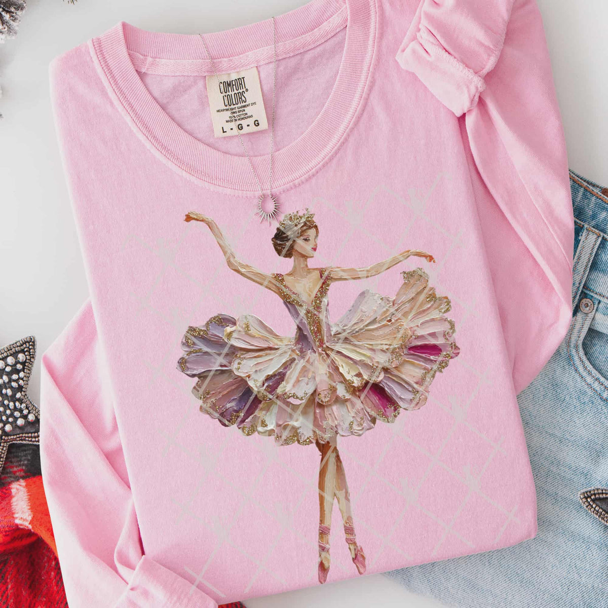 Faux Painted ballerina (TTD) DTF Transfer