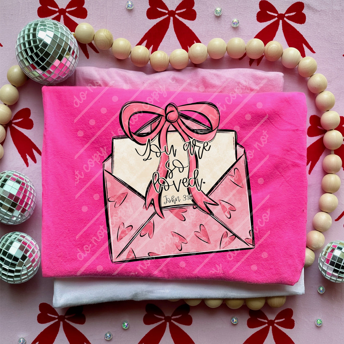 You are so loved pink envelope (OHDD) DTF Transfer