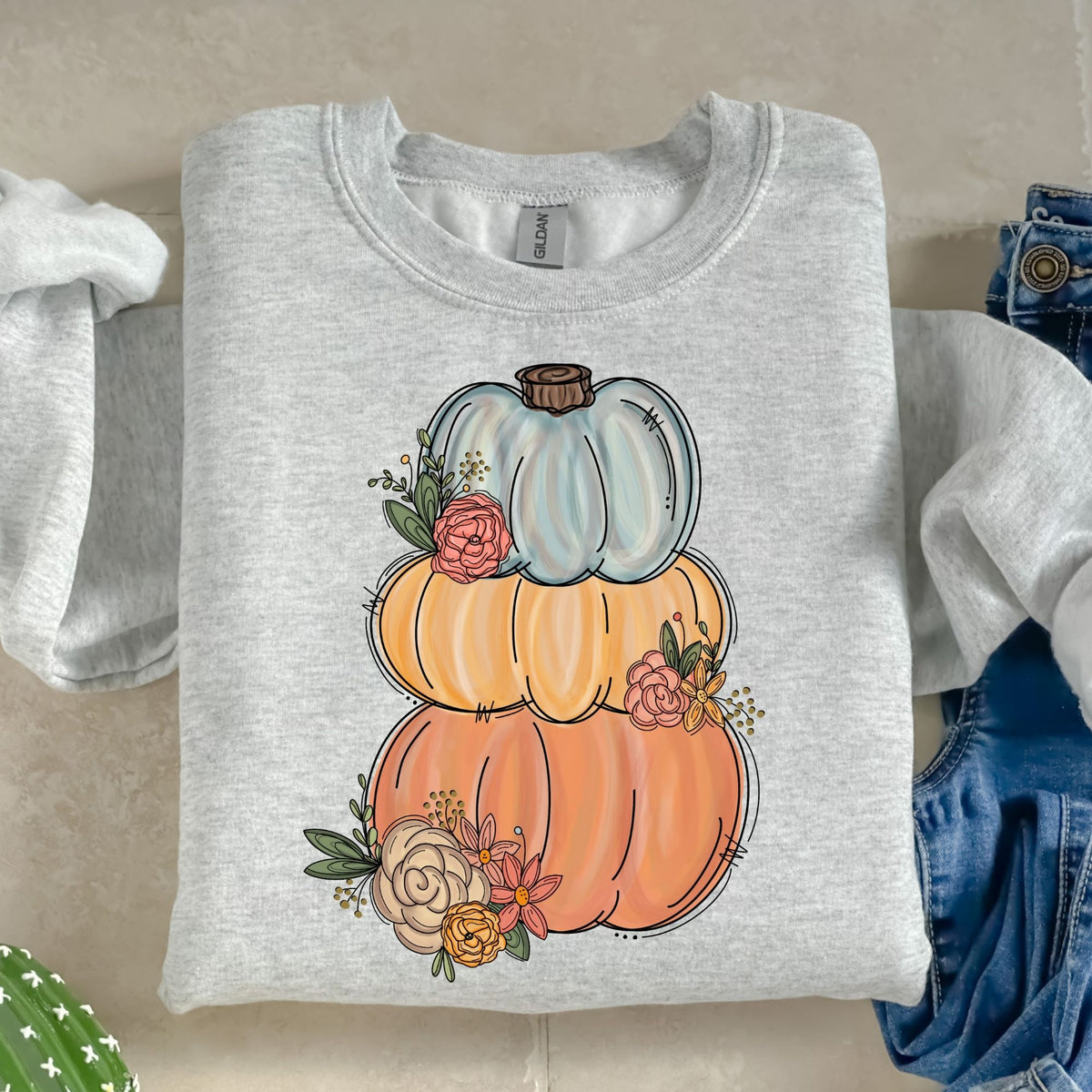Pumpkin Stack-47181-DTF transfer