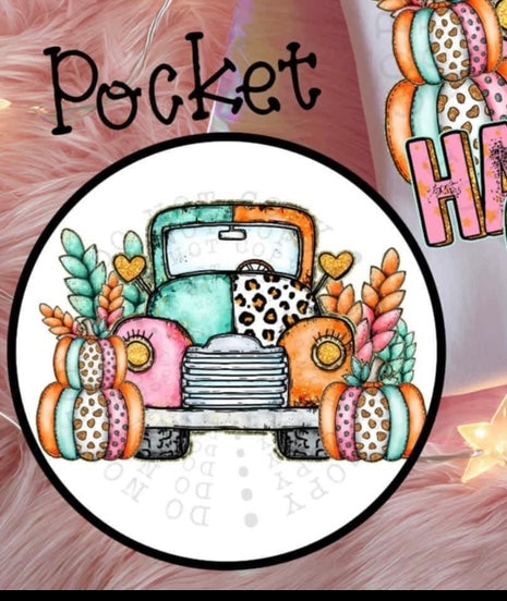 Happy fall y’all truck pocket 107594 DTF transfer