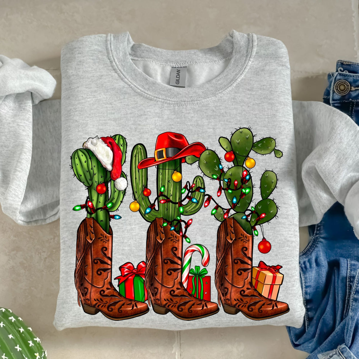 Christmas Cactus-38554-DTF transfer