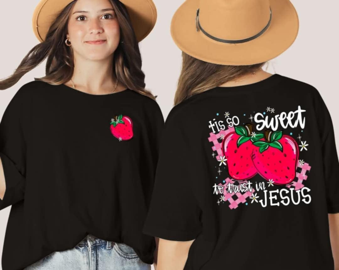 Tis so sweet to trust in Jesus BACK ONLY (S&G) 98786 DTF transfer