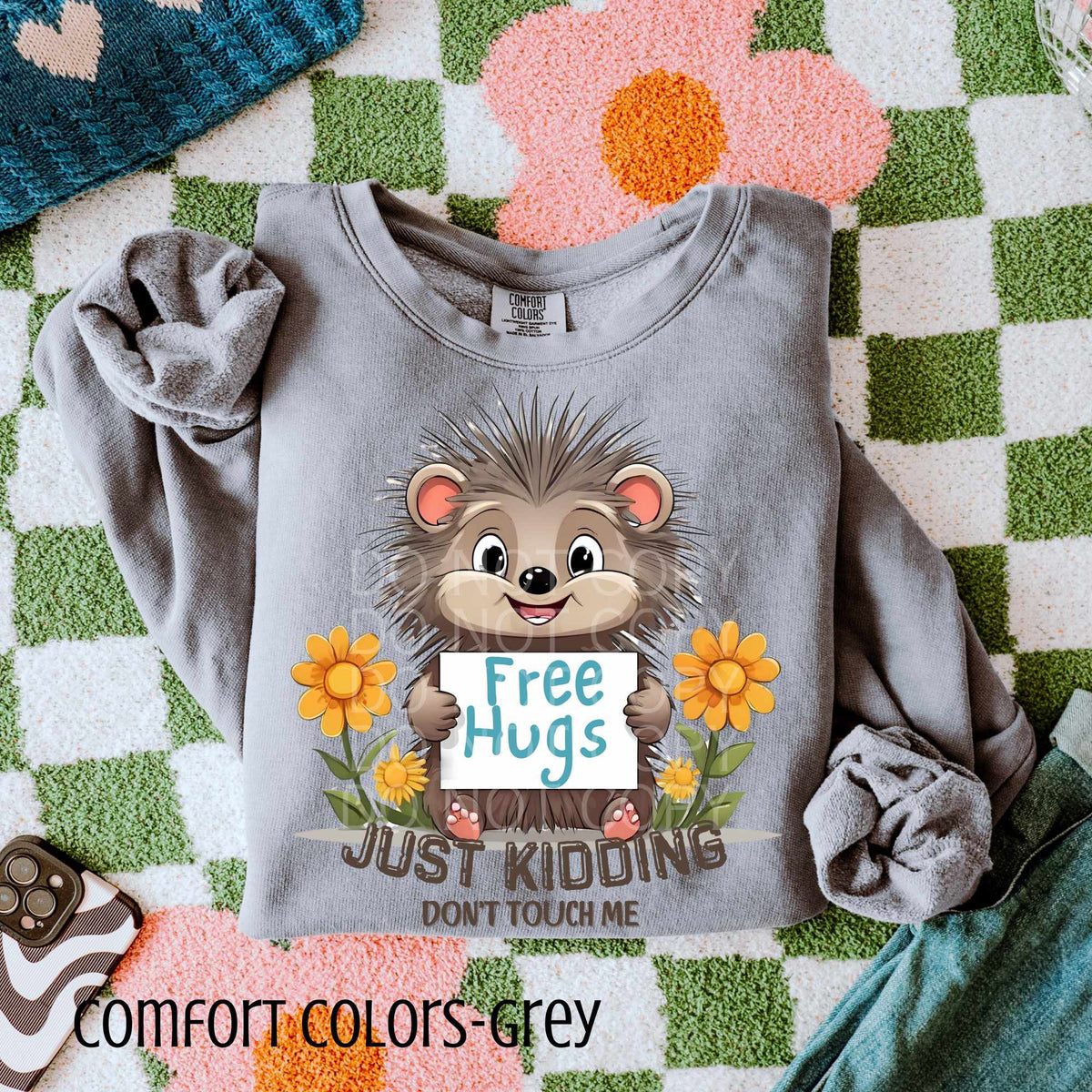 Free hugs just kidding (CSG) 82927 DTF transfer