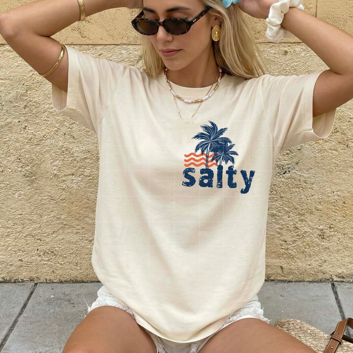 Salty palm trees (CSC) Sunday Special DTF transfer