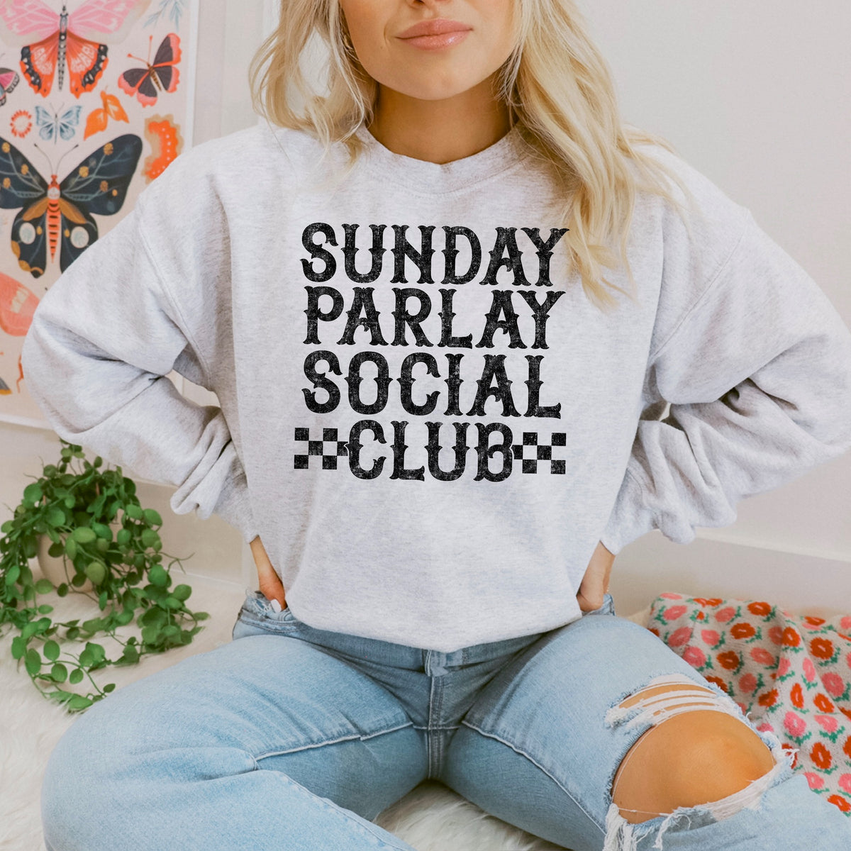 Sunday parlay social club (black) DTF Transfer
