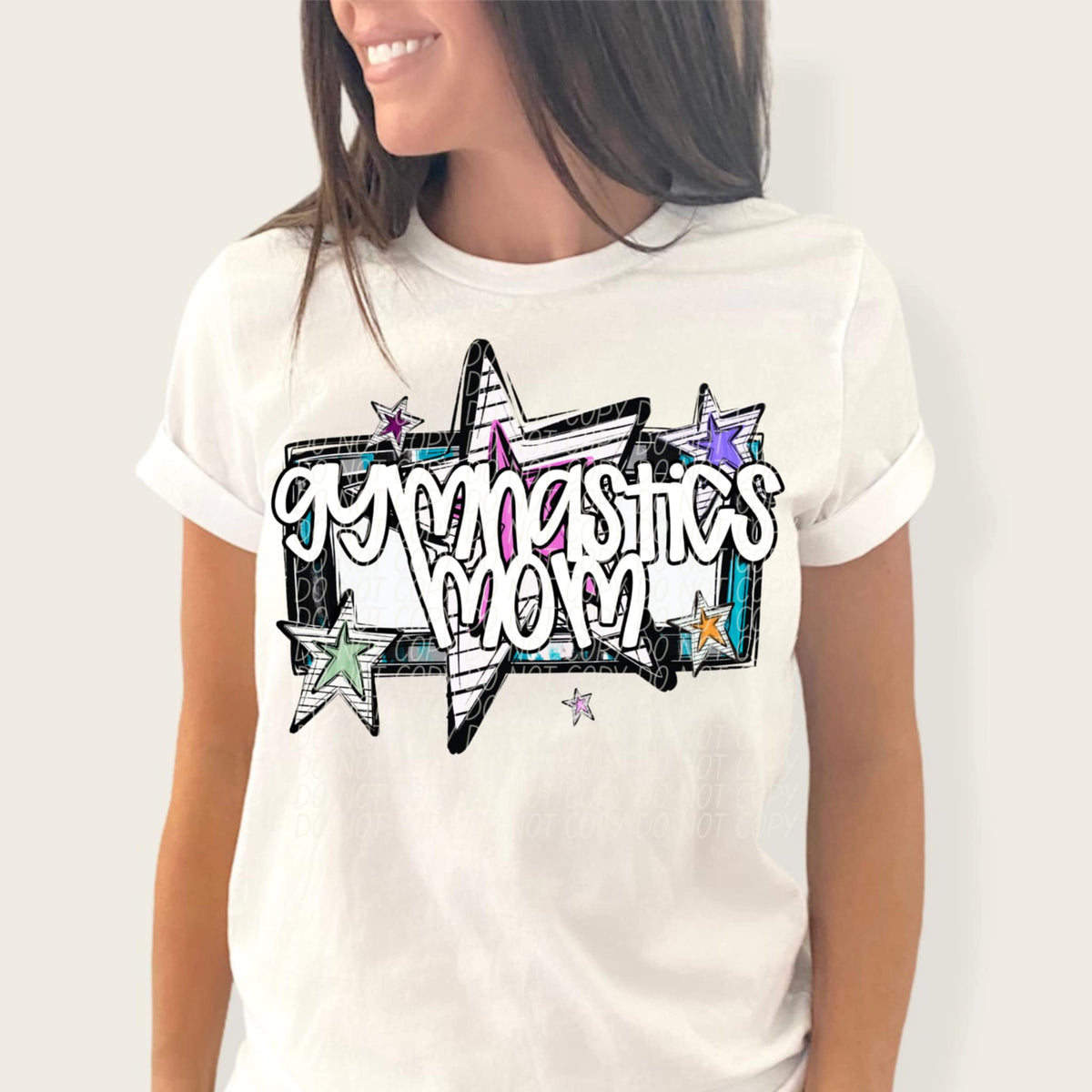 Gymnastics mom stars (CITY) 85439 DTF transfer