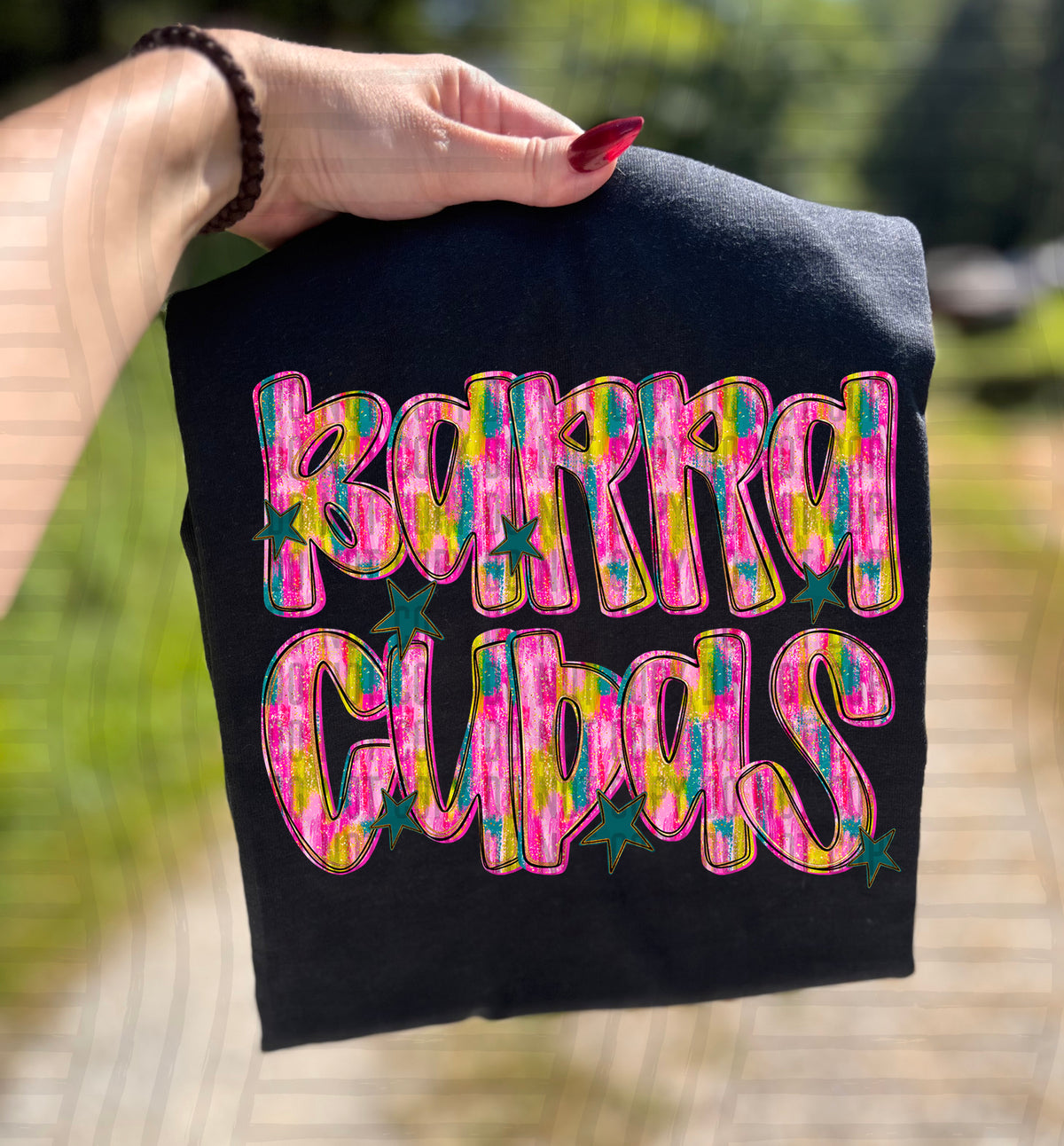 Barracudas Pink Brushstroke (Caplinger) DTF Transfers