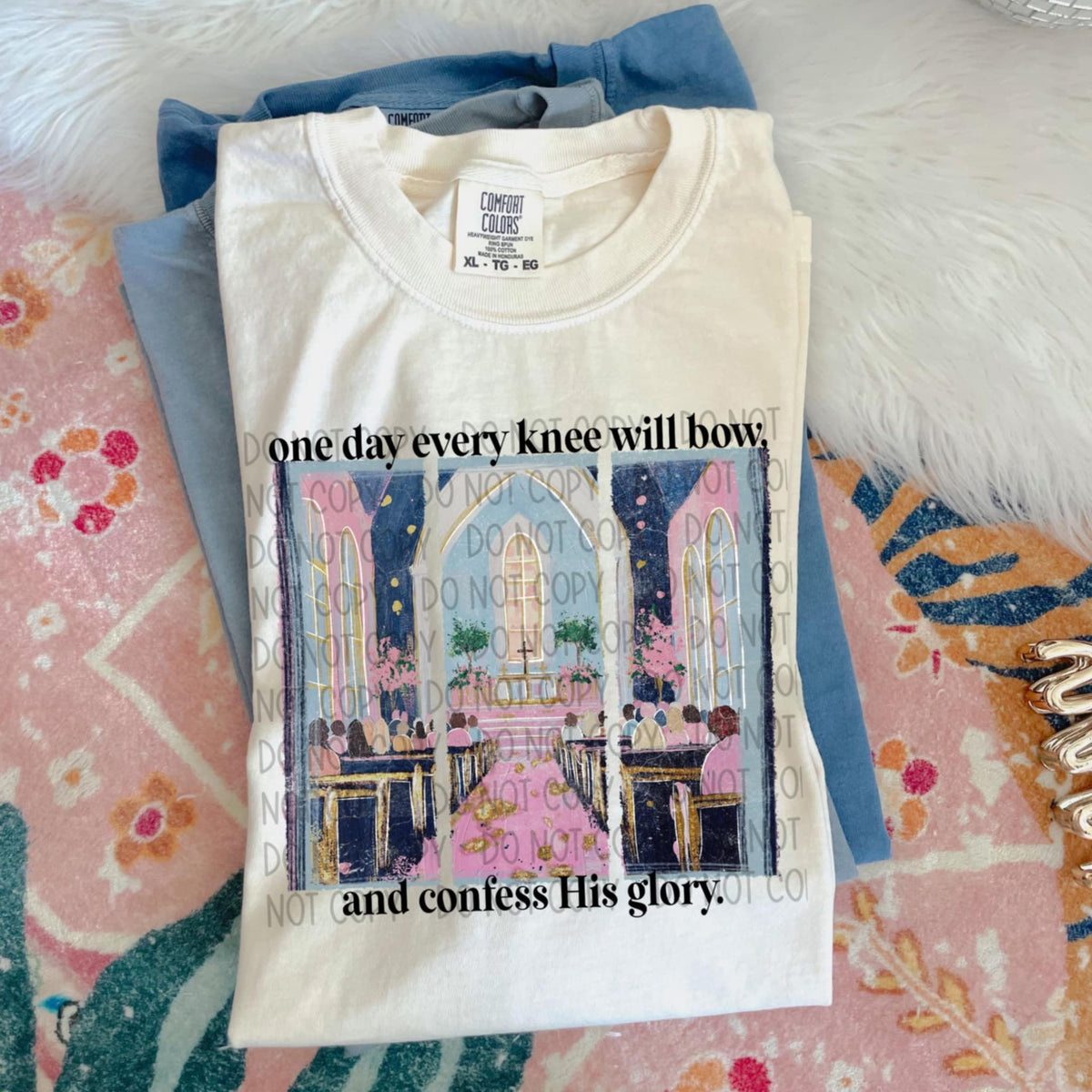 One day every knee will bow (SWD) 94546 DTF transfer