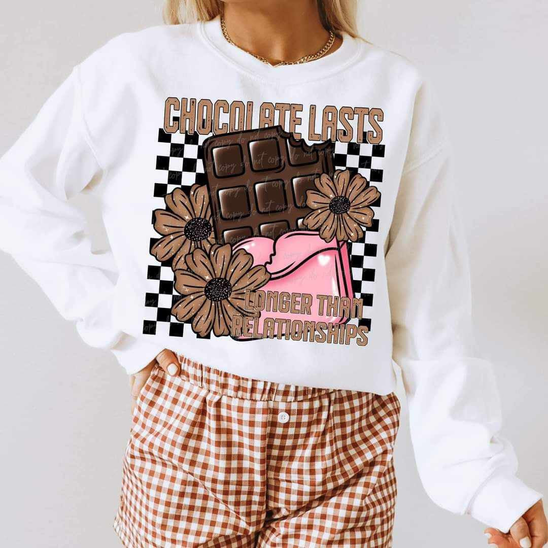 Chocolate lasts longer than relationships (VIRGO) 70615 DTF transfer