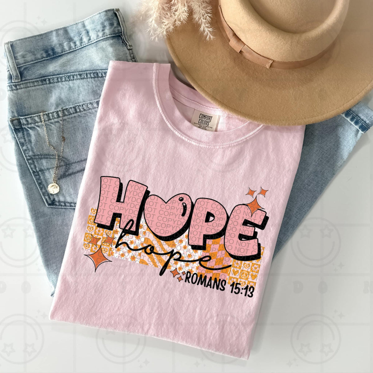 Hope pink and orange (HW) 93474 DTF transfer