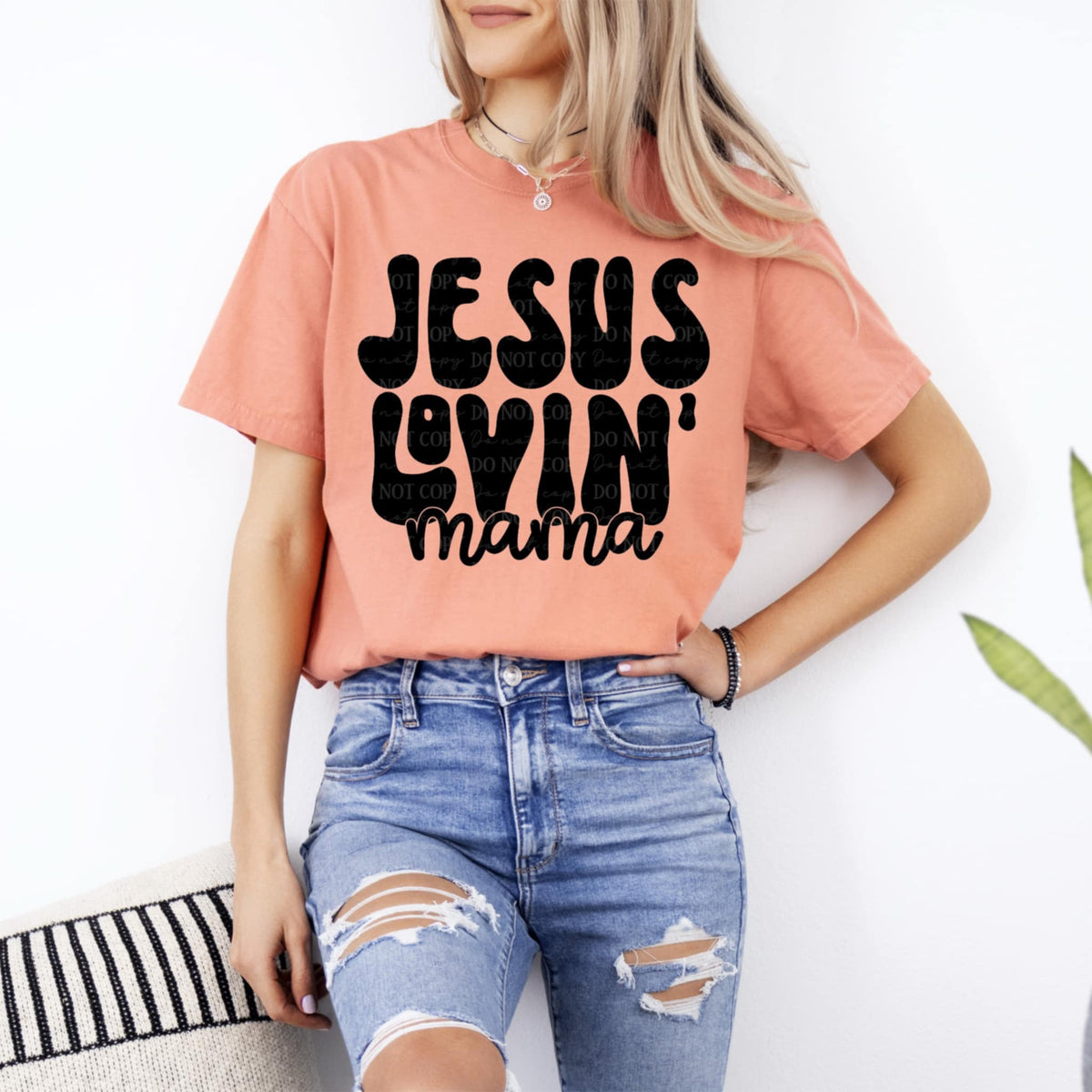 Jesus lovin mama black (ABD) 93179 DTF transfer