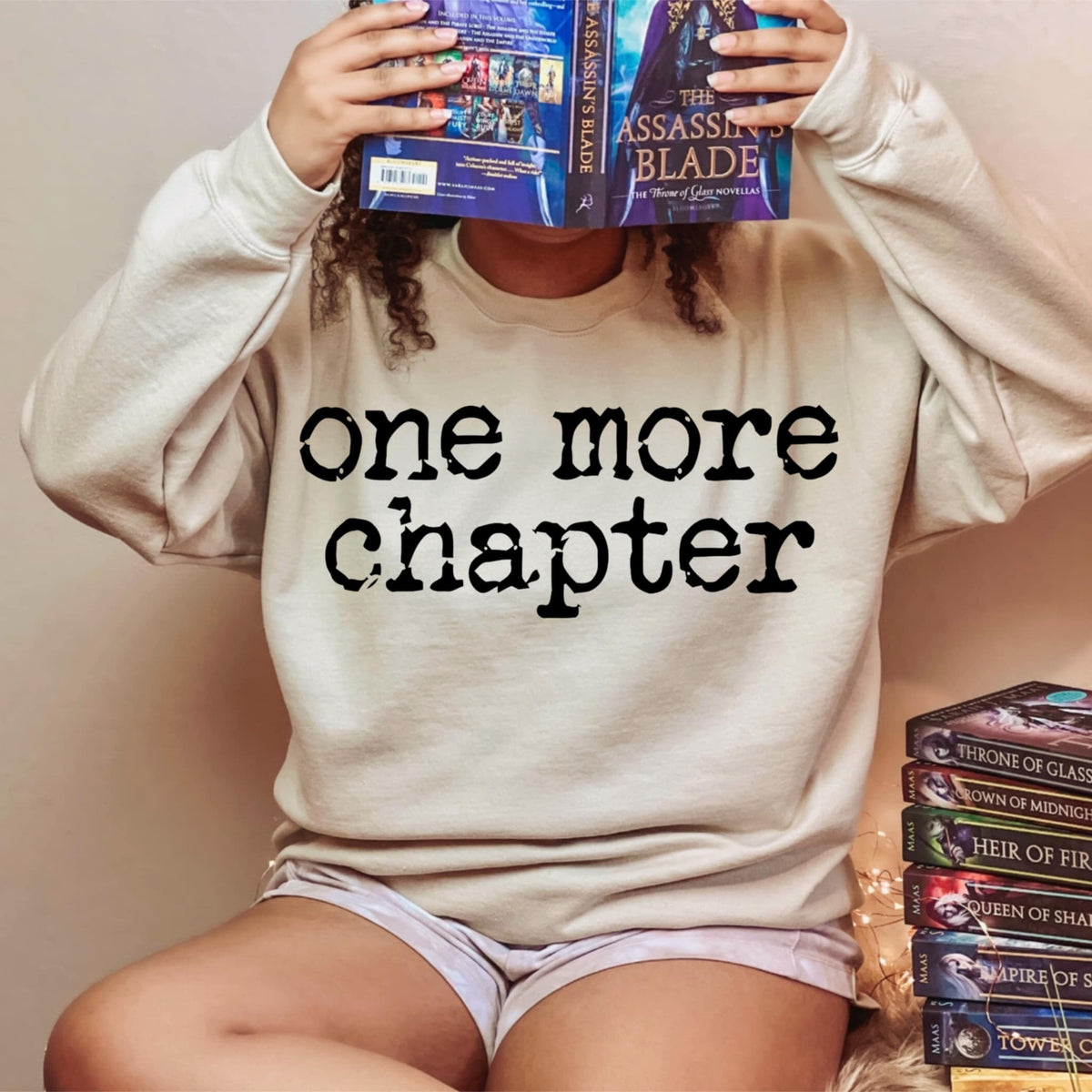 One More Chapter black font (abd) DTF transfer