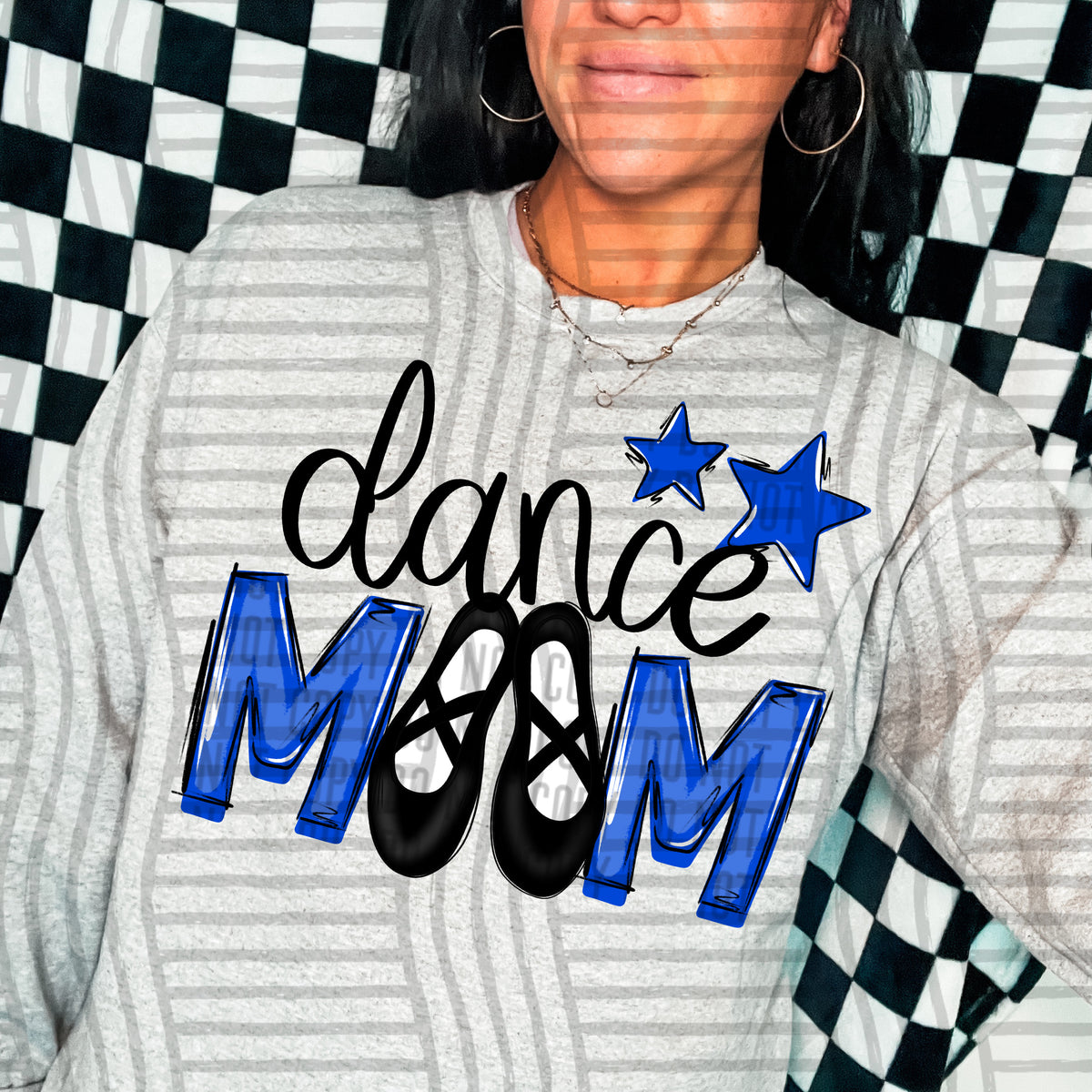 dance mom royal blue stars (Caplinger) DTF transfer