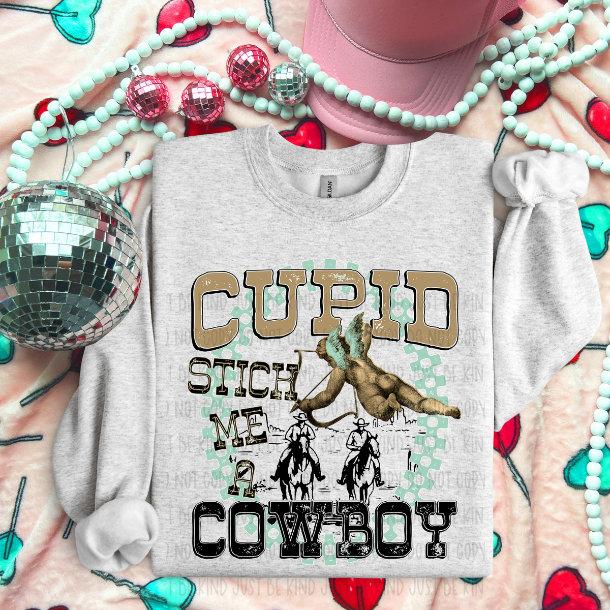 Cupid Stich Me A Cowboy (Kayndi) 78993 DTF Transfer