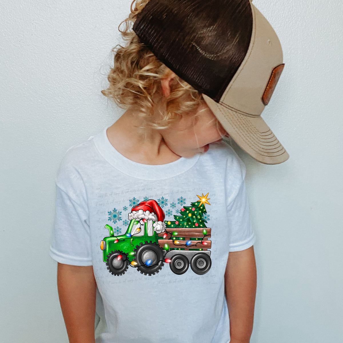 Christmas Tractor (RD) DTF Transfer