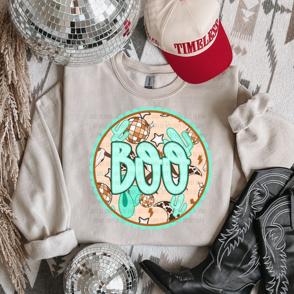 Boo *Teal (Kayndi) 72803 DTF transfer