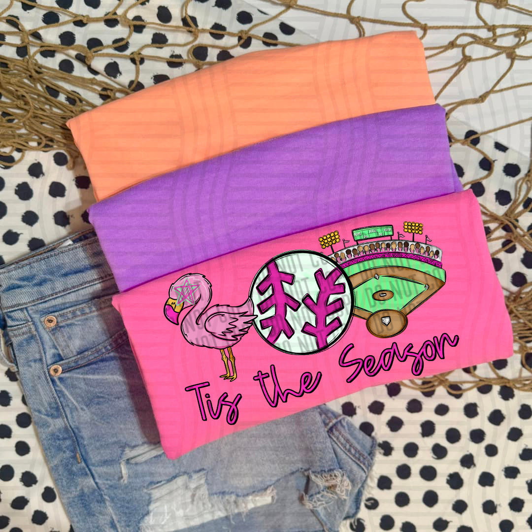 flamingo tis the season (Caplinger) DTF Transfer