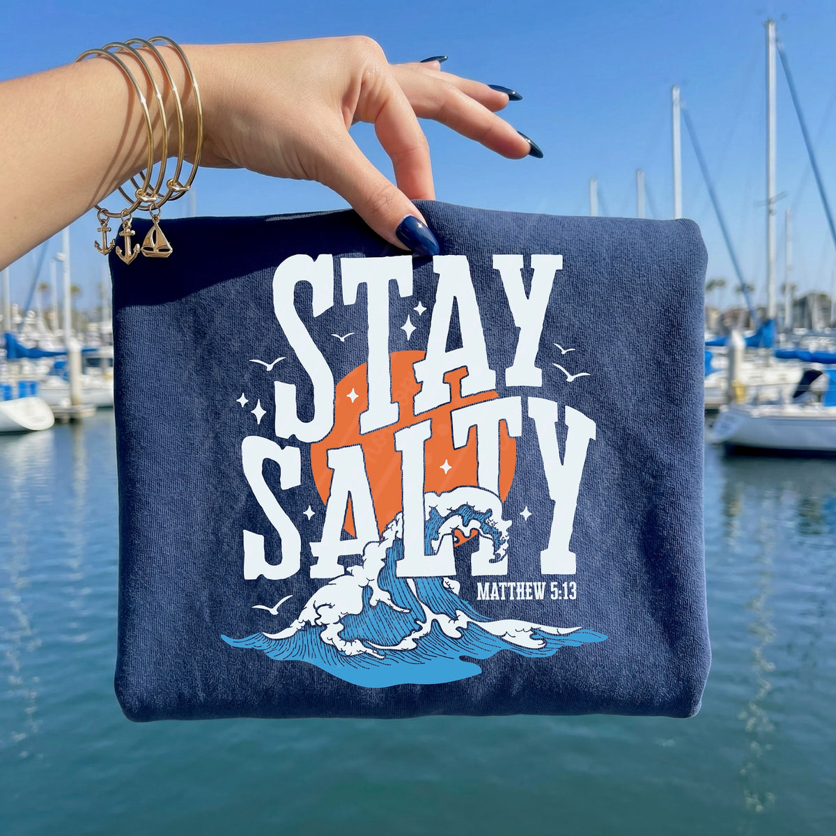 Stay Salty Matthew 5:13 (white words) DTF Transfer