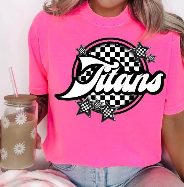 Titans checkered circle (S&G) 82298 DTF transfer