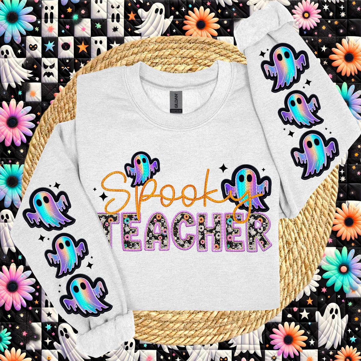 Spooky teacher FRONT ONLY (HW) 62379 DTF transfer